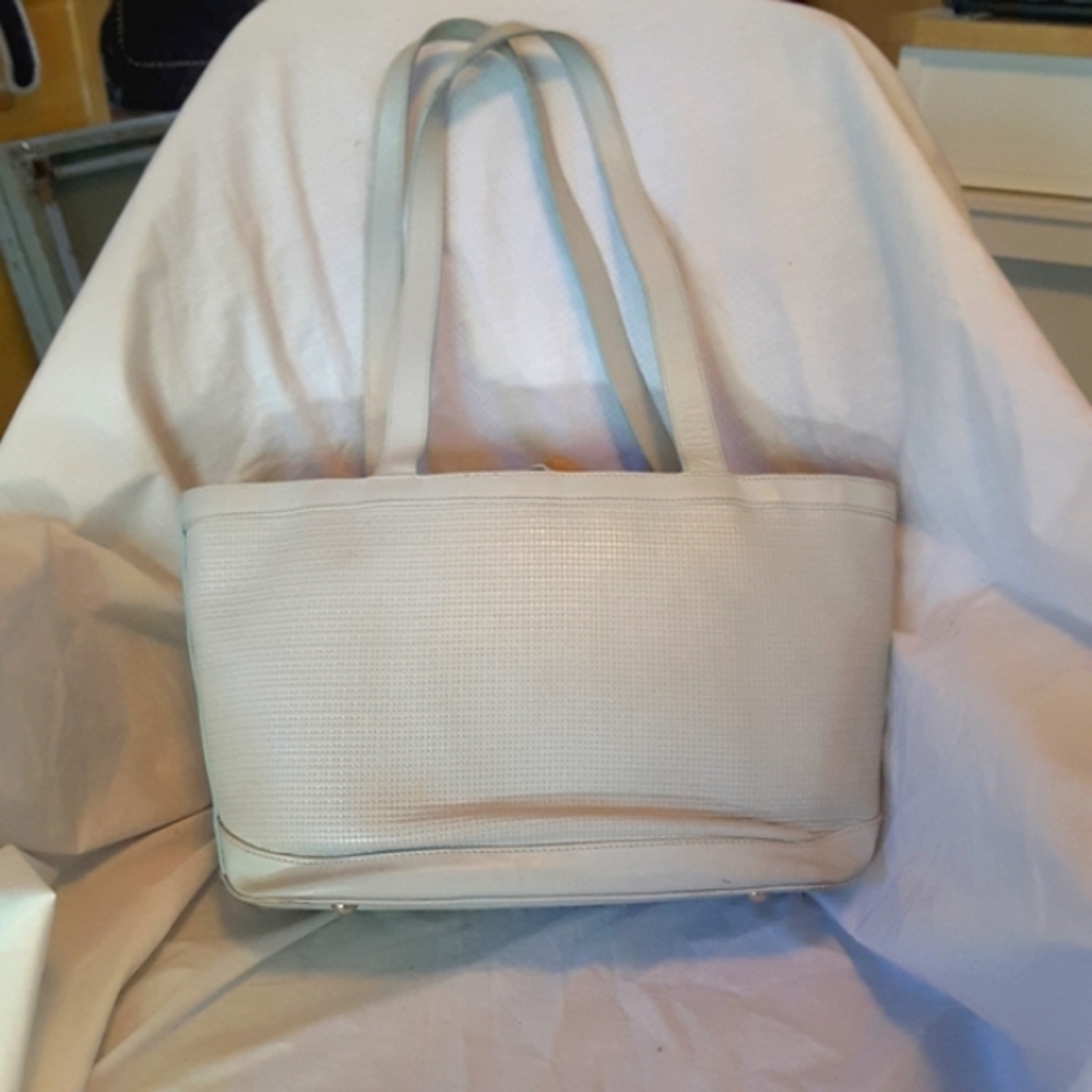 I santi waffle weave purse